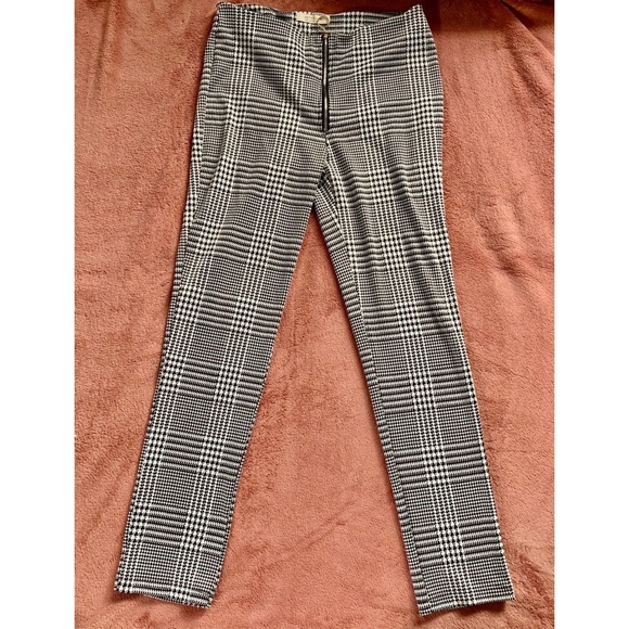 women's plaid skinny pants